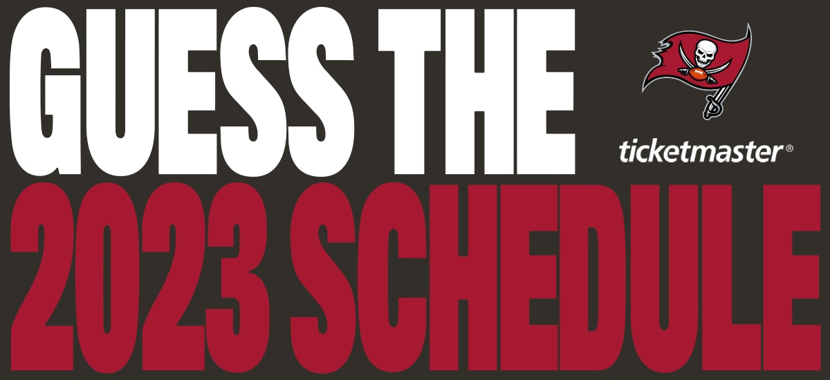 2023 Guess Bucs Schedule Contest - Ticketmaster