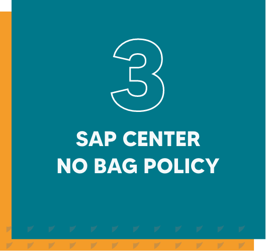 SAP Center No Bag Policy