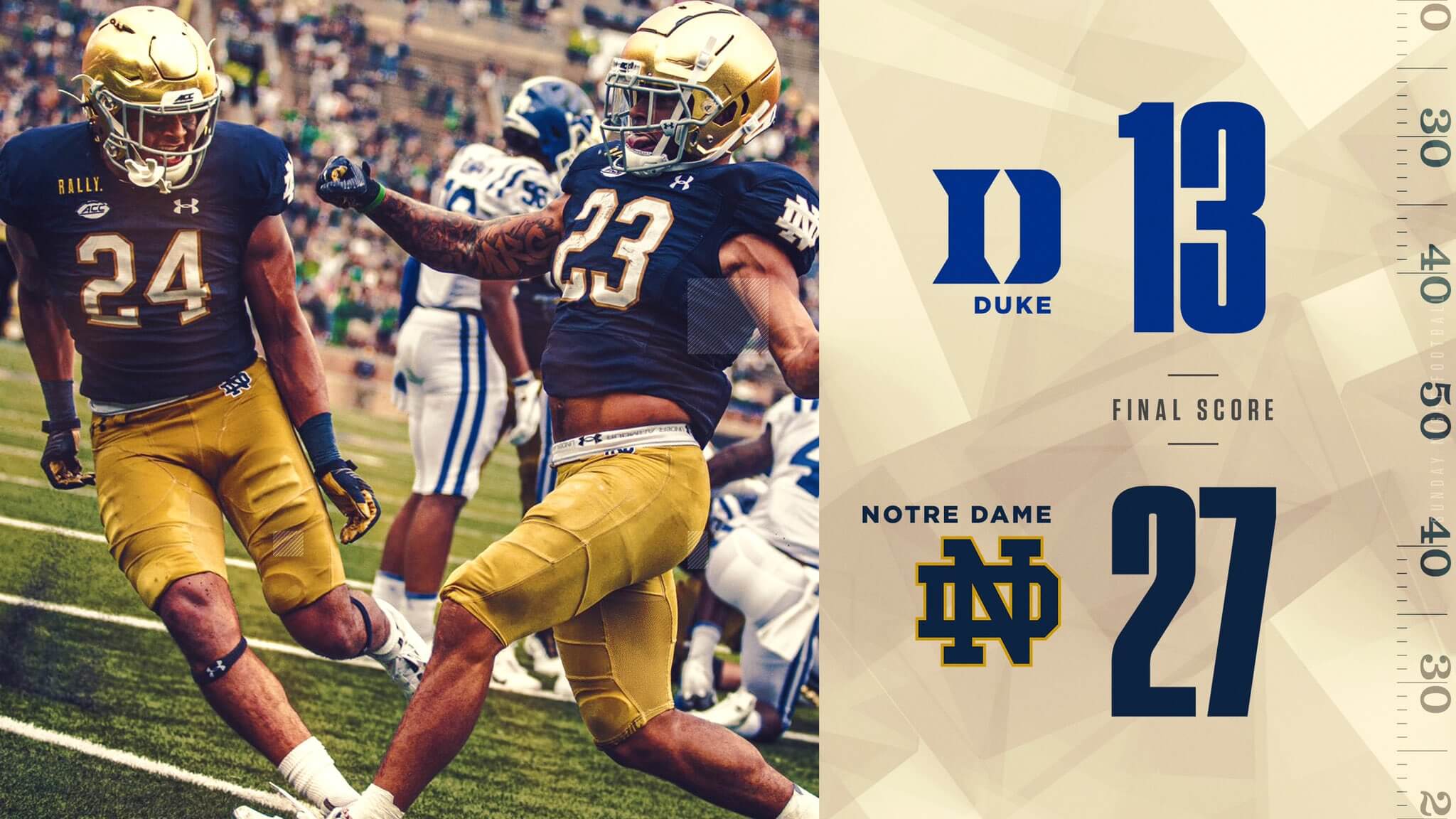 Fighting Irish Live Duke Vs 10 Notre Dame Notre Dame Fighting Irish Official Athletics Website