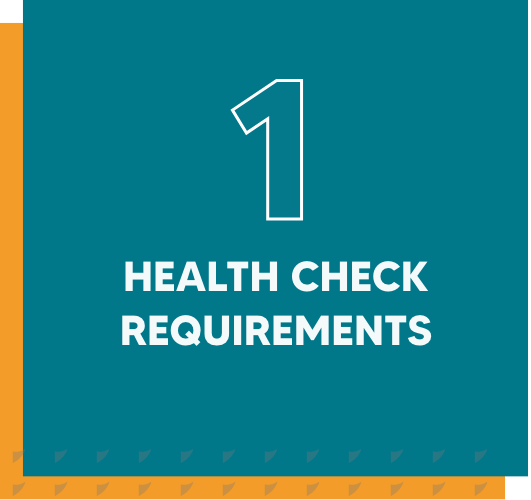 Health Check Requirements
